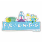 FRIENDS™ | Logo mit Symbolen Aufkleber (Vorderseite)