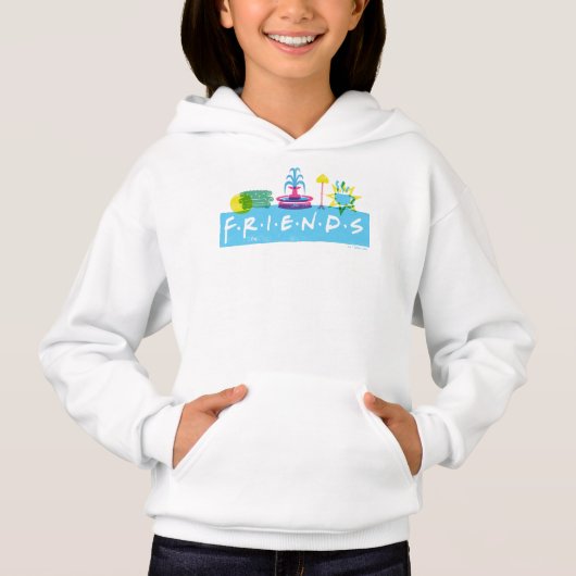 FRIENDS™ | Logo mit Symbolen Hoodie (Vorderseite)