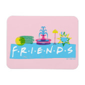 FRIENDS™ | Logo mit Symbolen Magnet (Horizontal)