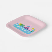 FRIENDS™ | Logo mit Symbolen Pappteller (Gewinkelt)