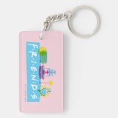 FRIENDS™ | Logo mit Symbolen Schlüsselanhänger (Rückseite)