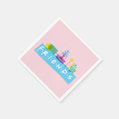 FRIENDS™ | Logo mit Symbolen Serviette (Ecke)