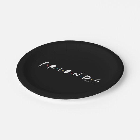 FRIENDS™-Logo Pappteller (Schrägansicht)