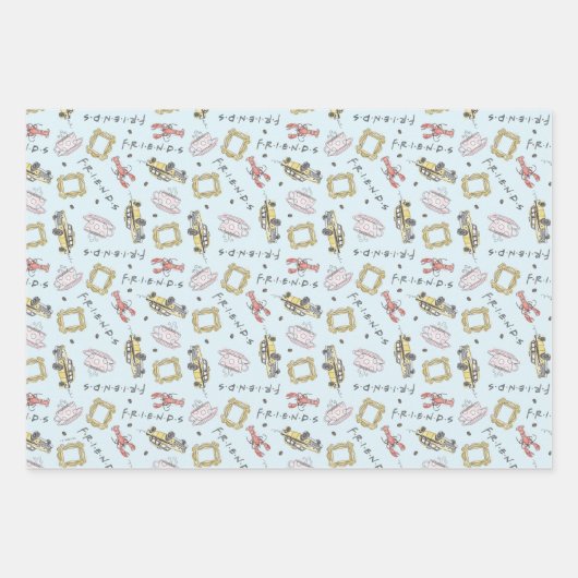 FRIENDS™ Logos Umschlagpapier-Blätter Geschenkpapier Set (Vorderseite 2)