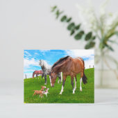 "Friends machen" Postkarte (Stehend Vorderseite)