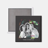 FRIENDS™ | Monica, Rachel und Phoebe Magnet (Vorderseite/Rückseite)