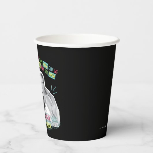 FRIENDS™ | Monica, Rachel und Phoebe Pappbecher (Rückseite)