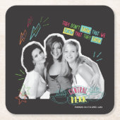 FRIENDS™ | Monica, Rachel und Phoebe Rechteckiger Pappuntersetzer (Vorderseite)