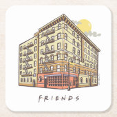 FRIENDS™ | Monica's Apartment Building Rechteckiger Pappuntersetzer (Vorderseite)