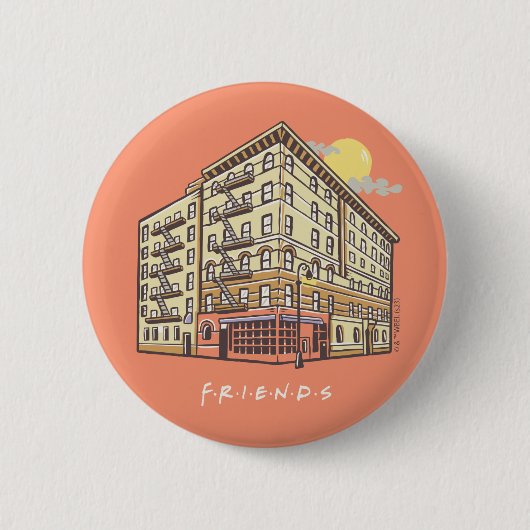FRIENDS™ | Monica's Apartment Gebäude Button (Vorderseite)