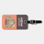 FRIENDS™ | Monica's Apartment Gebäude Gepäckanhänger (Vorderseite horizontal)