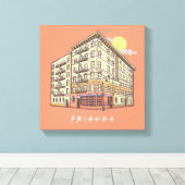 FRIENDS™ | Monica's Apartment Gebäude Leinwanddruck (Insitu (Holzboden))