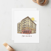 FRIENDS™ | Monica's Apartment Gebäude Mitteilungskarte (Vorderseite/Rückseite Beispiel)