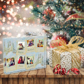 Friends Multi Foto Blue Christmas Collage Block