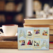 Friends Multi Foto Blue Christmas Collage Block