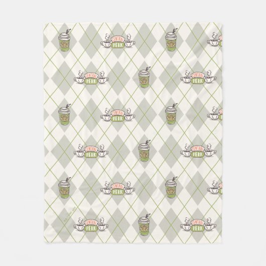 FRIENDS™ | Muster für die Raute von Zentralperk Fleecedecke (Vorderseite)