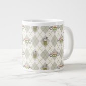 FRIENDS™ | Muster für die Raute von Zentralperk Jumbo-Tasse (Vorderseite Rechts)