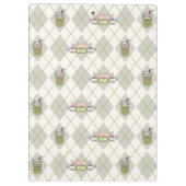 FRIENDS™ | Muster für die Raute von Zentralperk Klemmbrett (Rückseite)