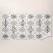 FRIENDS™ | Muster für die Raute von Zentralperk Strandtuch (Vorderseite)