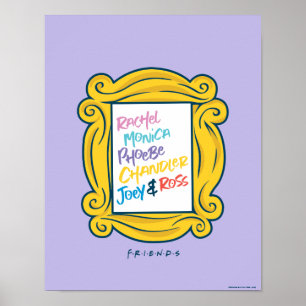 FRIENDS™ Namen im Guckloch Poster