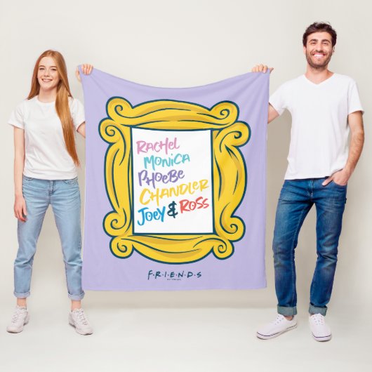 FRIENDS™-Namen in Peephole Fleecedecke (Beispiel)