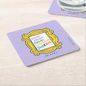 FRIENDS™-Namen in Peephole Rechteckiger Pappuntersetzer (angewinkelt)