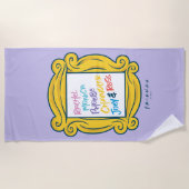 FRIENDS™-Namen in Peephole Strandtuch (Vorderseite)