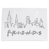 FRIENDS™ | New York City Silhouette Große Geschenktüte (Vorderseite)