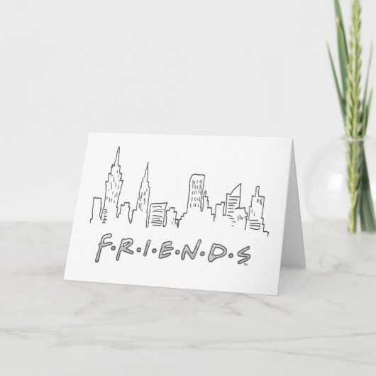 FRIENDS™ | New York City Silhouette Karte (Vorderseite)