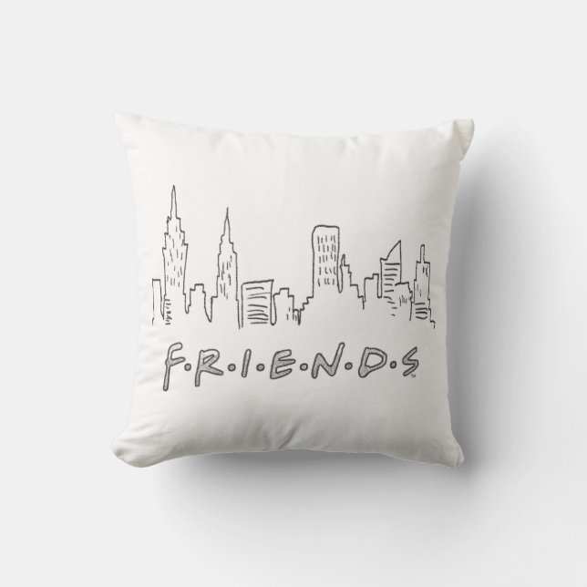 FRIENDS™ | New York City Silhouette Kissen (Vorderseite)