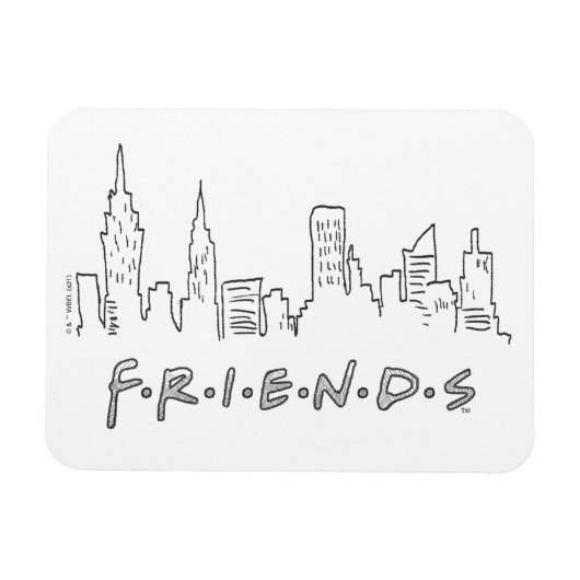 FRIENDS™ | New York City Silhouette Magnet (Horizontal)