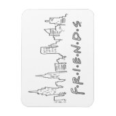 FRIENDS™ | New York City Silhouette Magnet (Vertikal)