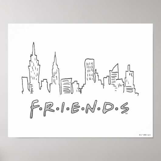 FRIENDS™ | New York City Silhouette Poster (Vorne)