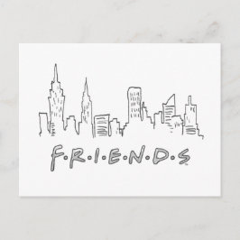 FRIENDS™ | New York City Silhouette Postkarte