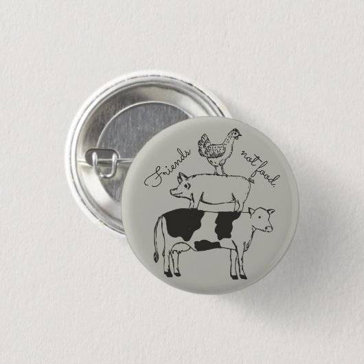 friends not food button (Vorne & Hinten)