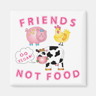 Friends Not Food - Vegan! Magnet