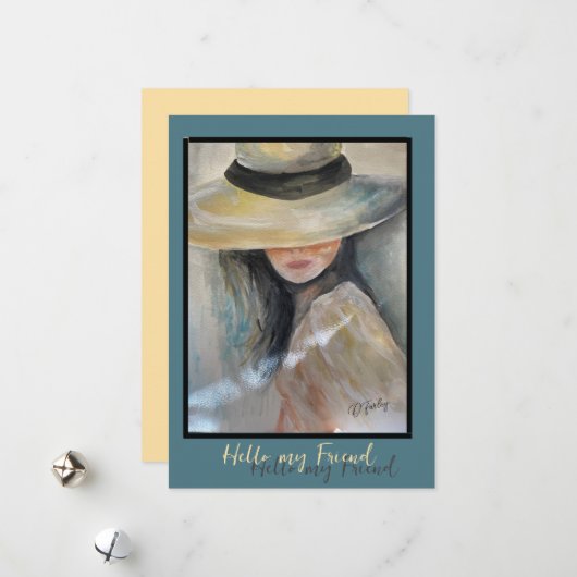 Friends Notecard Feiertagskarte (Vorderseite/Rückseite Beispiel)