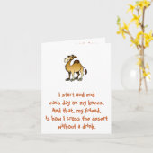 Friends of Bill W.: Birthday Camel note card Karte (Gelbe Blume)