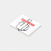 Friends of Middle Finger Fake Post-it Klebezettel (angewinkelt)