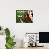 Friends of Orangutan Wildlife Poster (Heimbüro)