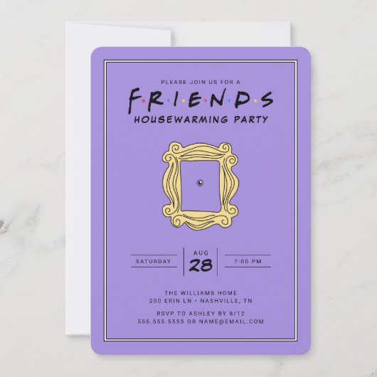 FRIENDS™ | Party für die Haushaltserwärmung Einladung (Vorderseite)