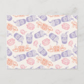 FRIENDS™ | Pastel Central Perk Pattern Postkarte (Vorderseite)