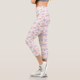 FRIENDS™   Pastell Central Perk Muster Capri Leggings