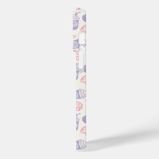 FRIENDS™ | Pastell Central Perk Muster Case-Mate iPhone Hülle (Rückseite / Links)