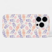 FRIENDS™ | Pastell Central Perk Muster Case-Mate iPhone Hülle (Rückseite (Horizontal))