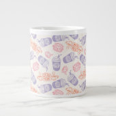 FRIENDS™ | Pastell Central Perk Muster Jumbo-Tasse (Vorderseite)