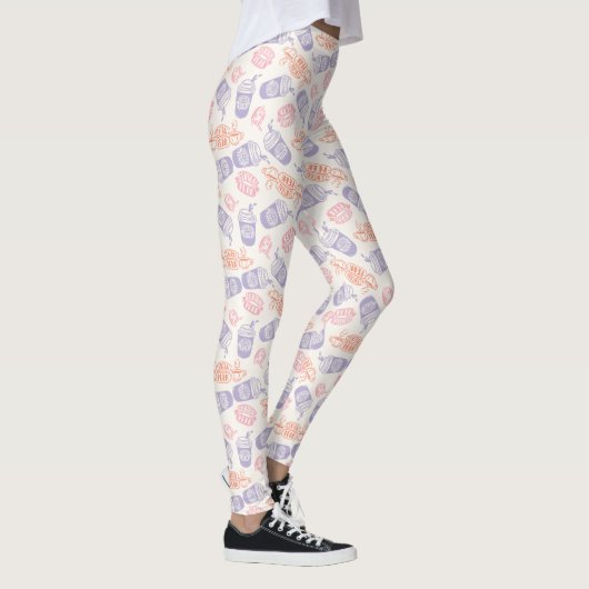 FRIENDS™ | Pastell Central Perk Muster Leggings (Rechts)