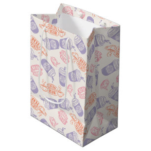 FRIENDS™ Pastell Central Perk Muster Mittlere Geschenktüte