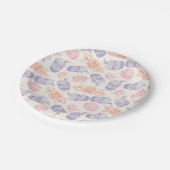 FRIENDS™ | Pastell Central Perk Muster Pappteller (Schrägansicht)