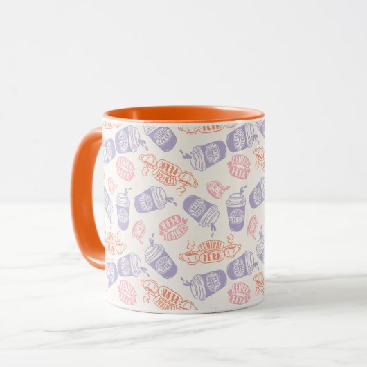 FRIENDS™ | Pastell Central Perk Muster Tasse (Vorderseite Links)